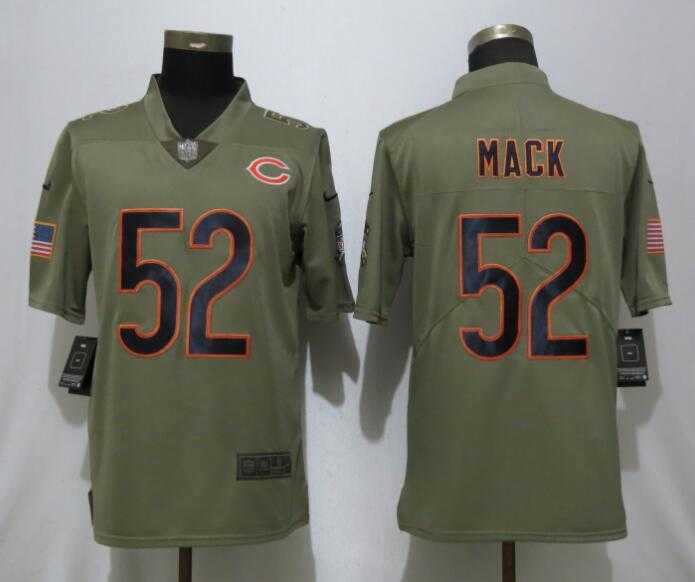 Nike Bears 52 Khalil Mack Olive Salute To Service Limited Jersey,We sell and wholesale Nike Bears 52 Khalil Mack Olive Salute To Service Limited Jersey on line form chian!